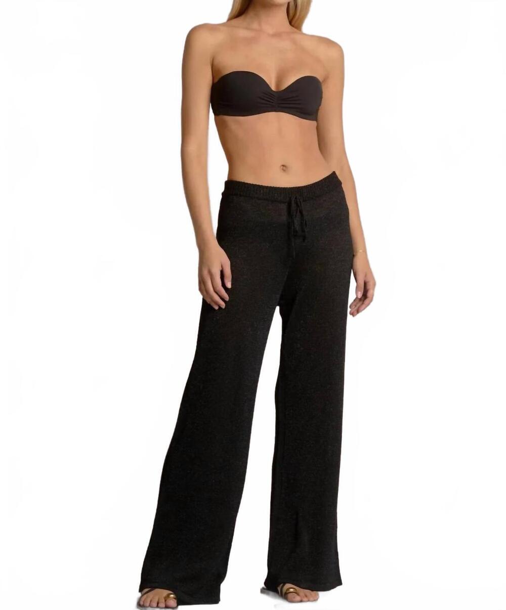 NEW ELAN women's drawstring pants in black